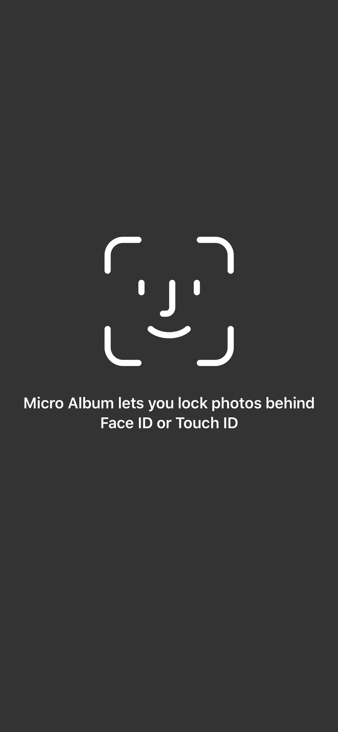 Micro Album lets you lock photos behind Face ID or Touch ID