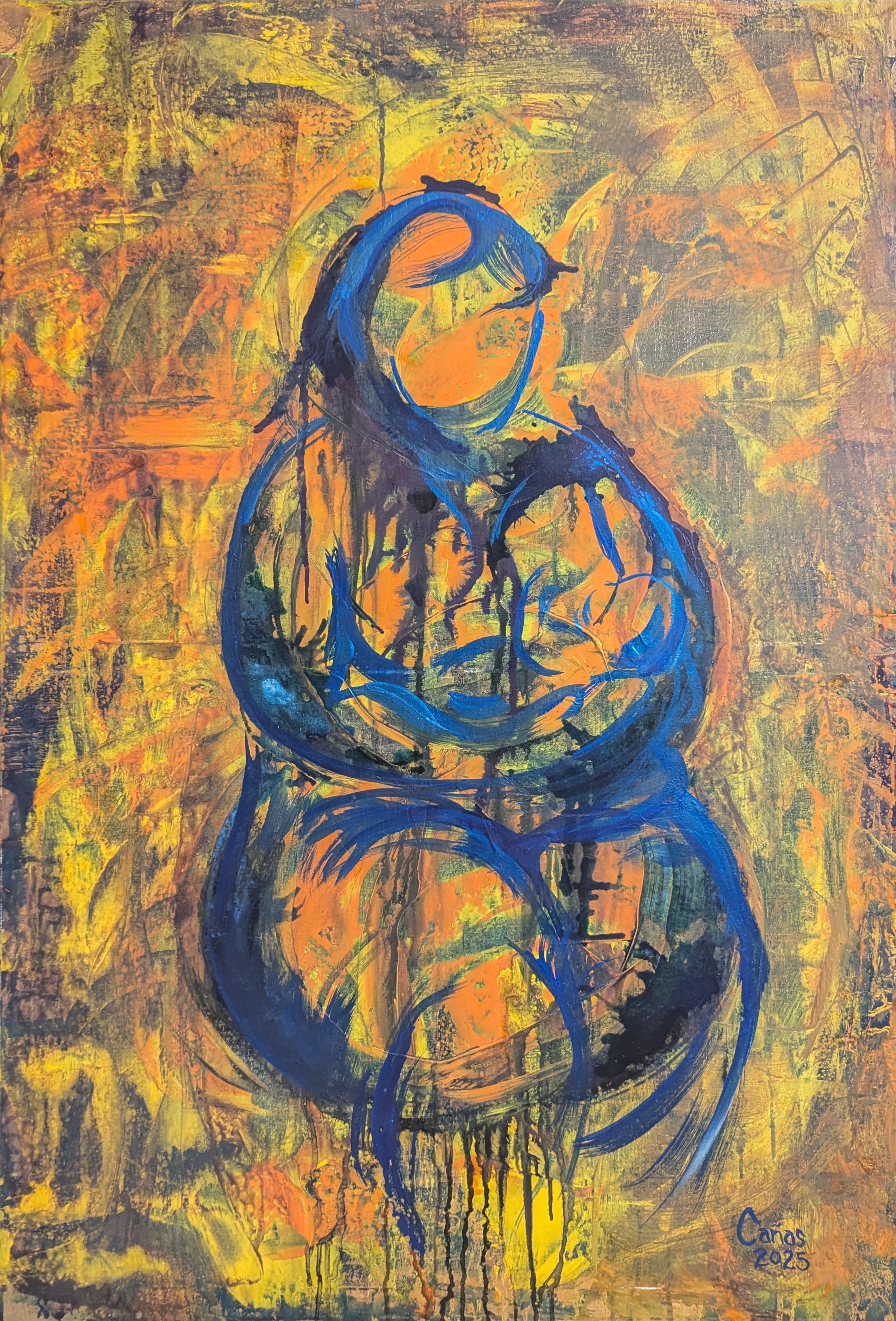 Woman holding a child